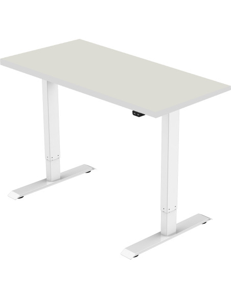 celexon electric height adjustable desk Economy eAdjust-71121 – White incl. tabletop