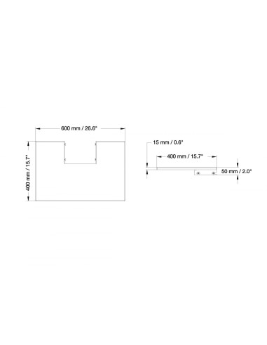 celexon front shelf for all Adjust-V models for Professional Plus and Expert Series display stands