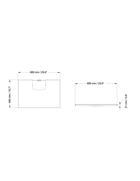 celexon front shelf for Expert Series display stands