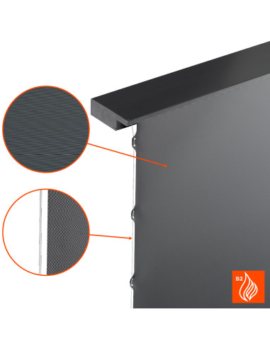 celexon CLR HomeCinema UST High Contrast Electric Floor Screen 100,Black