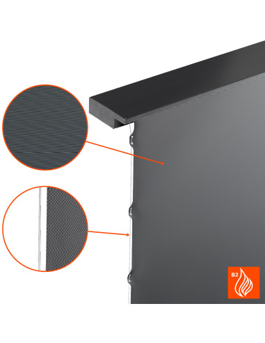 celexon CLR HomeCinema UST High Contrast Electric Floor Screen 120,Black