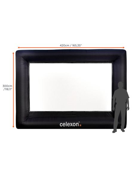 celexon inflatable outdoor screen INF200