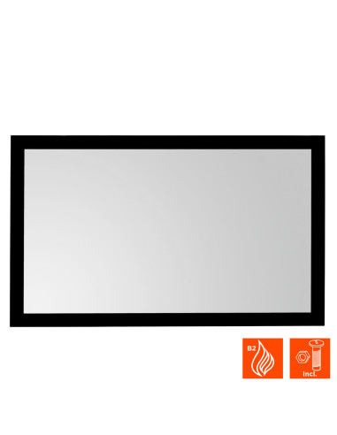 celexon basic projector frame screen with plug-in system for easy installation and black velour coating - 3D and 4K108” - 16: