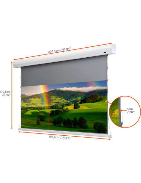 celexon HomeCinema High Contrast screen Tension80 - Dynamic Slate ALR