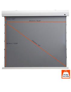 celexon HomeCinema High Contrast screen Tension110 - Dynamic Slate ALR 2