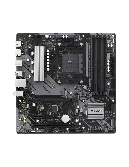 ASROCK Main Board Desktop B550M PHANTOM GAMING 4 (AM4, B550, 4xDDR4, 1xPCIe 4.0 x16, 1xPCI 3.0x16, 1xPCIe 3.0x1, 4xSATA, 1xM.
