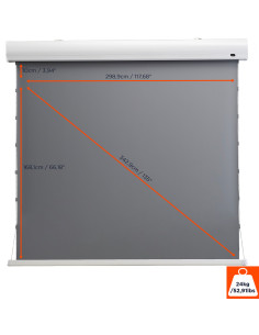 celexon HomeCinema High Contrast screen Tension135 - Dynamic Slate ALR 2