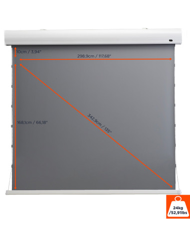 celexon HomeCinema High Contrast screen Tension135 - Dynamic Slate ALR