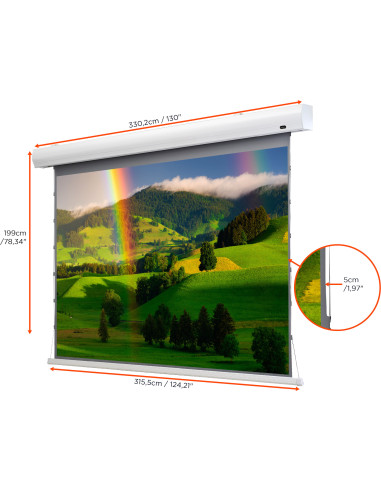celexon HomeCinema High Contrast screen Tension135 - Dynamic Slate ALR