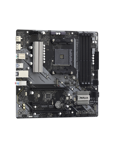 ASROCK Main Board Desktop B550M PHANTOM GAMING 4 (AM4, B550, 4xDDR4, 1xPCIe 4.0 x16, 1xPCI 3.0x16, 1xPCIe 3.0x1, 4xSATA, 1xM.