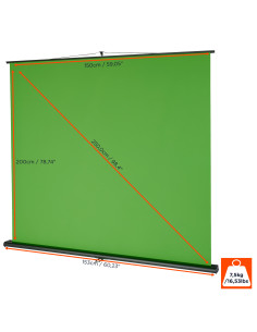 Екран зелен на земя celexon Mobile Light Green Screen 150 x 200 cm 2