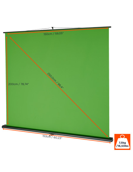 Екран зелен на земя celexon Mobile Light Green Screen 150 x 200 cm