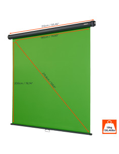 Екран зелен celexon Rollo Chroma Key Green Screen 200 x 190cm 2
