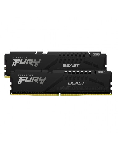 Kingston 16GB 5200MT/s DDR5 CL40 DIMM (Kit of 2) FURY Beast Black XMP, EAN: 740617325959