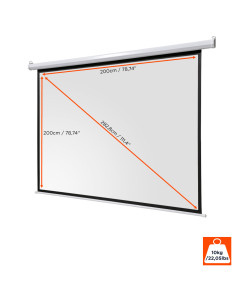 celexon basic electric screenformat 1:1, homecinema screen, projector screen, 3D screen, Full HD screen, electric screen 2
