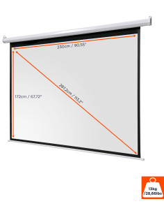 celexon basic electric screenformat 4:3, homecinema screen, projector screen, 3D screen, Full HD screen, electric screen 2