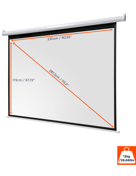 celexon basic electric screenformat 4:3, homecinema screen, projector screen, 3D screen, Full HD screen, electric screen