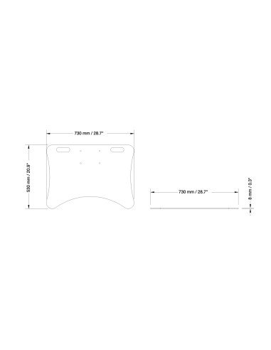 celexon Bodenplatte für Expert Display-Ständer Adjust-4275PS und Adjust-4286PS