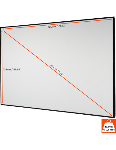 celexon HomeCinema High Contrast Frame Screen100 - Dynamic Slate ALR