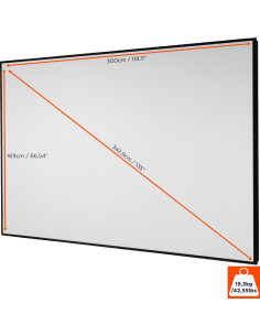 celexon HomeCinema High Contrast Frame Screen135 - Dynamic Slate ALR 2