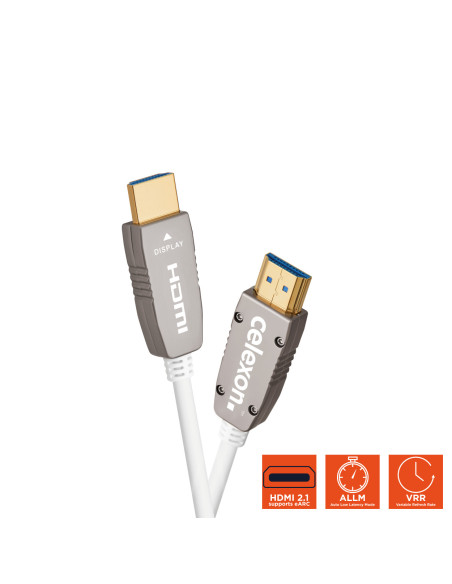 celexon UHD Optical Fibre HDMI 2.1 8K Active CableWhite