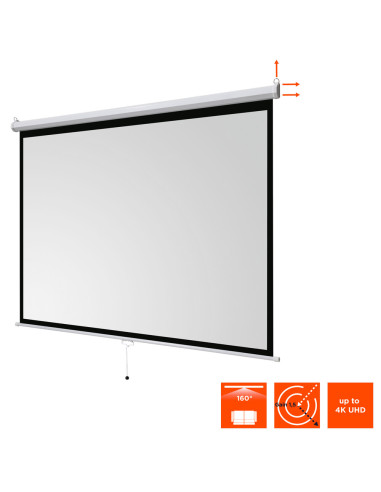 celexon basic Manual pull down screen,Format 4:3, Home cinema screen, Projection screen, 3D screen, Full HD screen, projector