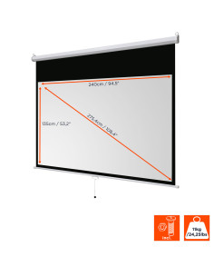 celexon basic Manual pull down screen,Format 16:9, Home cinema screen, Projection screen, 3D screen, Full HD screen, projecto 2