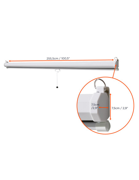 celexon basic Manual pull down screen,Format 16:9, Home cinema screen, Projection screen, 3D screen, Full HD screen, projecto