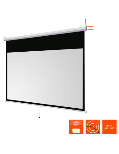 celexon basic Manual pull down screen,Format 16:9, Home cinema screen, Projection screen, 3D screen, Full HD screen, projecto