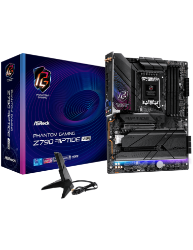 ASROCK MB Desktop Z790 Riptide Wi-Fi S1700, 4x DDR5, 1x PCIe 5.0 x16, 1x PCIe 4.0 x16, 1x PCIe 3.0 x1, 1x Blazing M.2, 4x Hyp
