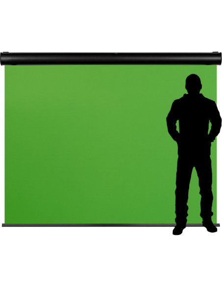 celexon Electric Chroma Key Green Screenideal large background for high-quality video content, online training or webcam meet