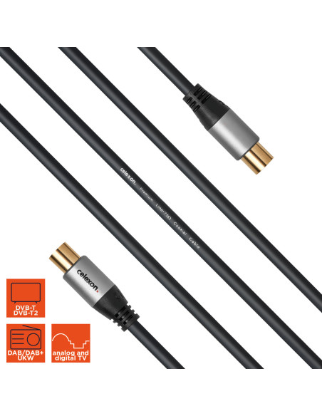 celexon IEC TV Antenna Cable 3.Professional Line