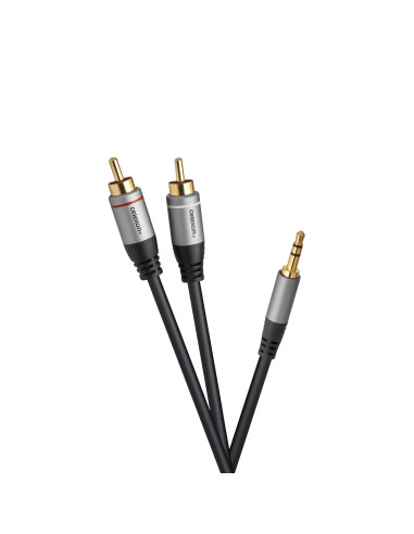 celexon 2x cinch to 3.m stereo jack audio cable 5.Professional Line