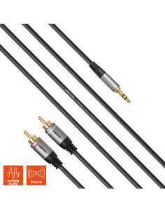 celexon 2x cinch to 3.m stereo jack audio cable 7.Professional Line 2