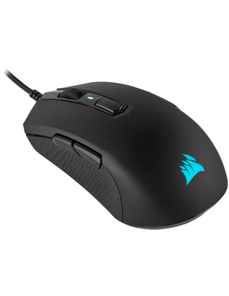 Corsair M55 RGB PRO Ambidextrous Multi-Grip Gaming Mouse, Black, Backlit RGB LED, 12400 DPI, Optical (EU version), EAN:084000