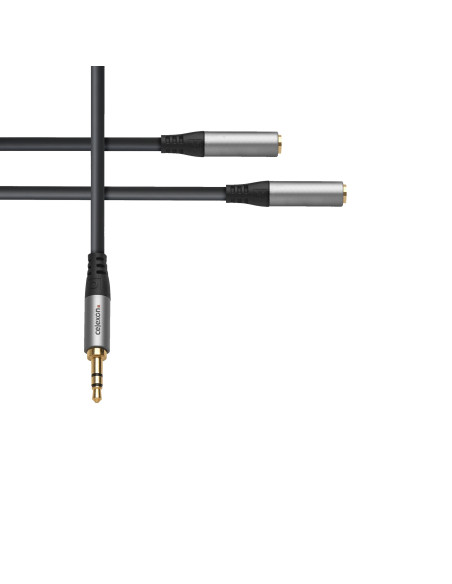 celexon 3.m stereo jack to 2x 3.m stereo jack M/F audio adapter 0.Professional Line