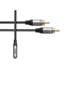 celexon 2x cinch to 3.m stereo jack M/F audio adapter 0.Professional Line 2