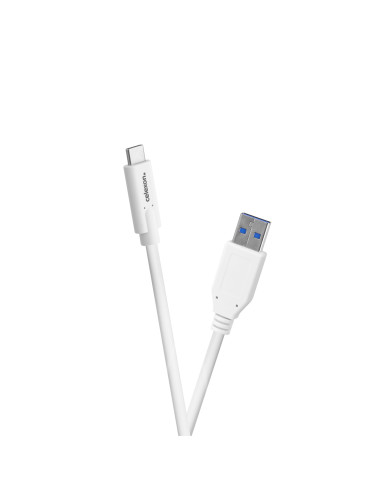 celexon USB-C auf USB-A Kabel - USB 3.2 Gen 2x1 0,weiß
