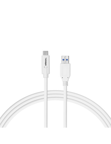 celexon USB-C auf USB-A Kabel - USB 3.2 Gen 2x1 0,weiß