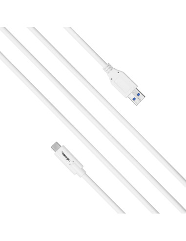 celexon USB-C auf USB-A Kabel - USB 3.2 Gen 2x1 0,weiß