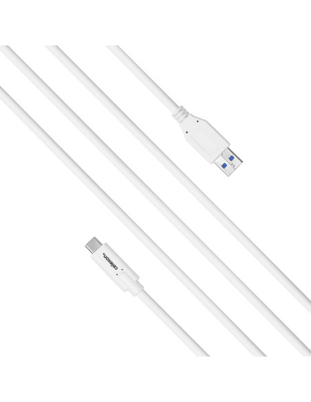 celexon USB-C auf USB-A Kabel - USB 3.2 Gen 2x1 0,weiß