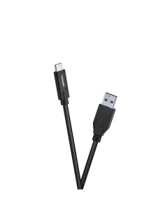 celexon USB-C auf USB-A Kabel - USB 3.2 Gen 2x1 1,schwarz