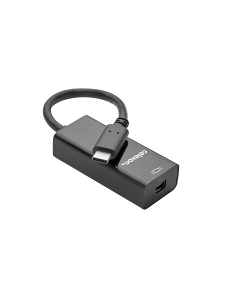 celexon USB-C auf mini DisplayPort M/F Adapter, schwarz
