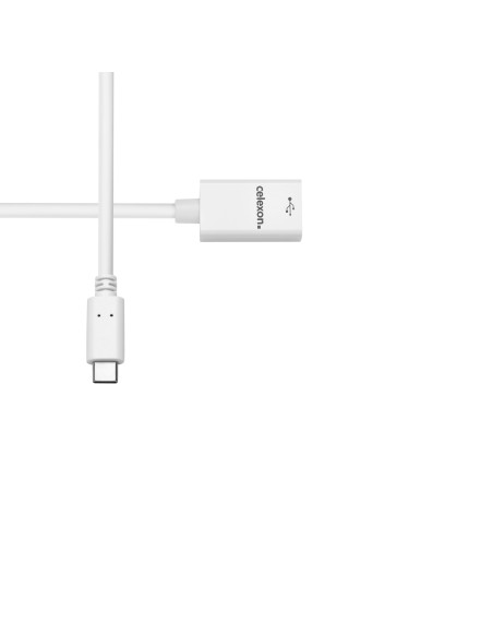celexon USB-C auf USB-A M/F Adapter, weiß