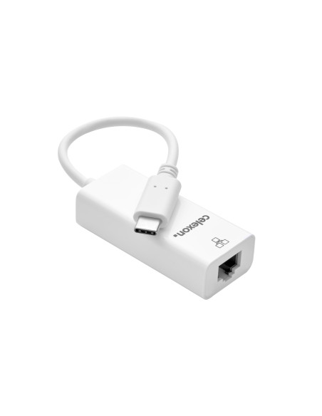 celexon USB-C auf Ethernet M/F Adapter, weiß