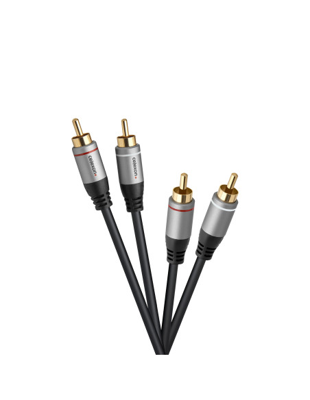 celexon 2x Cinch Stereo Audiokabel 10,Professional Line