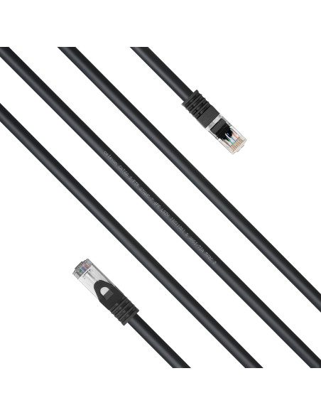 celexon CAT6A patch cable - S/FTP 0.Black