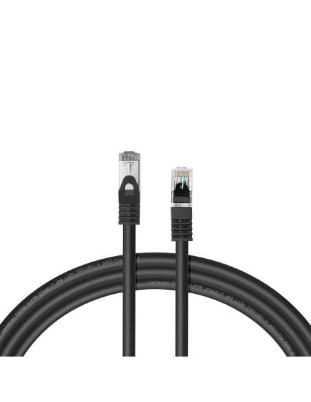 celexon CAT6A patch cable - S/FTP 1.Black