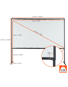 celexon Basic Line Mobile Folding Frame Screen100 2