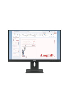 Lenovo ThinkVision E24-40 23.8" IPS, WLED, 1920x1080, 16:9, 4ms, 100Hz, 250 cd/m2, 1300:1, HDMI, DP, VGA, 2 високоговорителя,